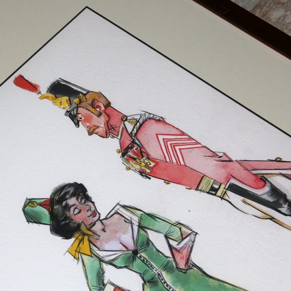 CHUCK JONES GICLEE framed limited print 20/99 soldier & woman - Picture 4 of 7